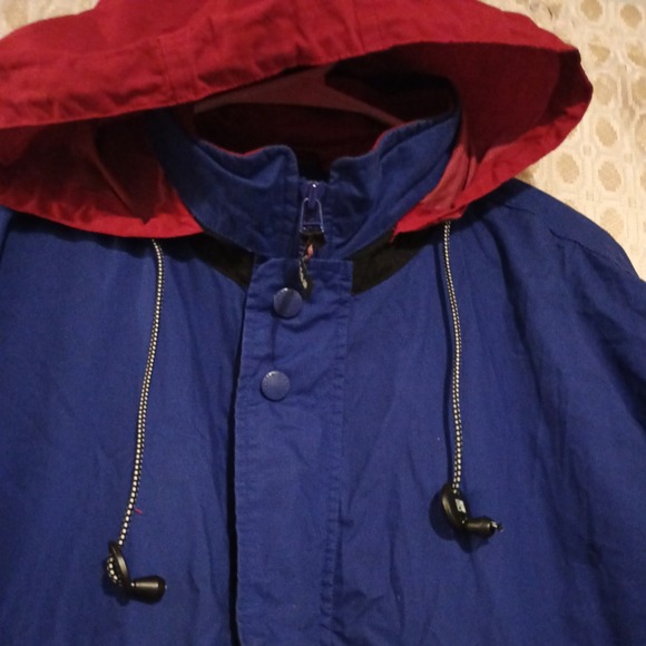 Vintage Chaps Ralph Lauren Anorak Mens L blue  1/2 Zip Windbreaker Pullover Y2K - Picture 7 of 16